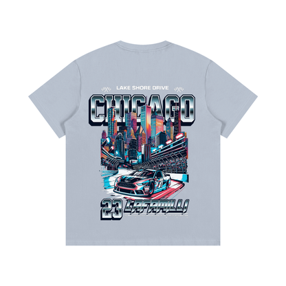 LaFaMilli Chicago Nascar Cotton T-Shirt