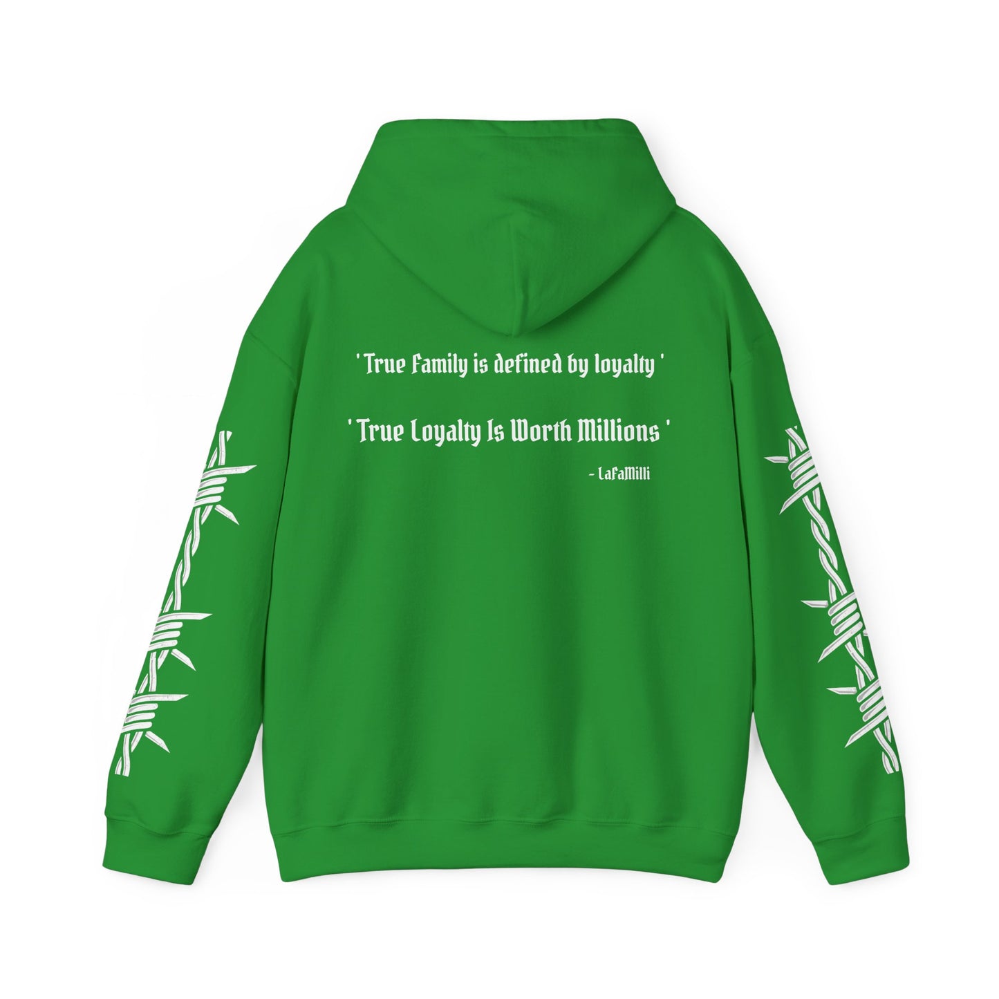 LaFaMilli Gothic Hoodie - ' True Loyalty Is Worth Millions '