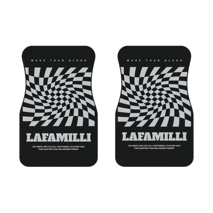 (2x Front) Car Mats Checkered - LaFaMilli