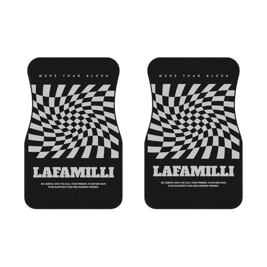 (2x Front) Car Mats Checkered - LaFaMilli