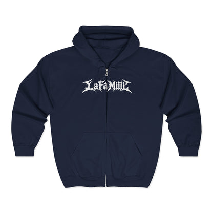 LaFaMilli Gothic Zip Hoodie — "True Loyalty Is Worth Millions"