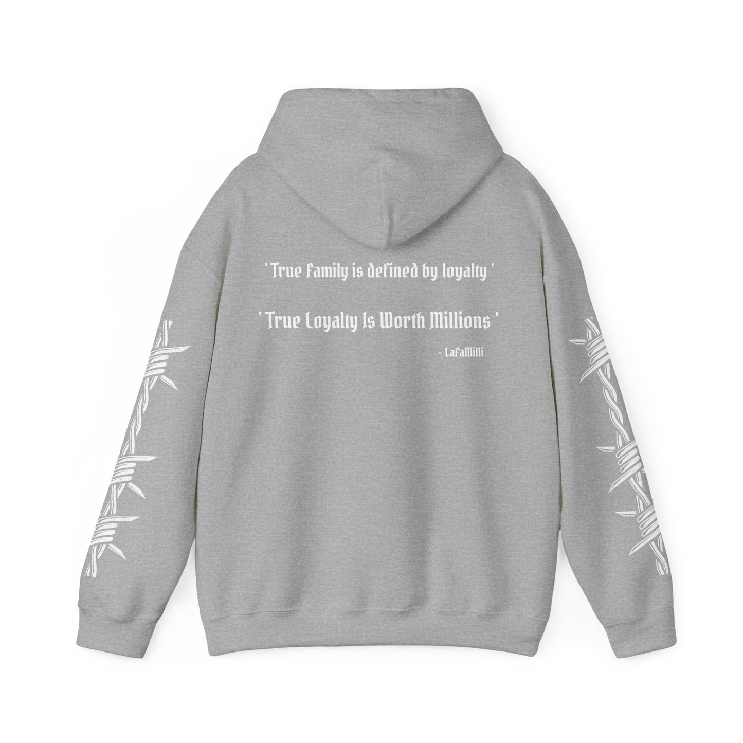 LaFaMilli Gothic Hoodie - ' True Loyalty Is Worth Millions '