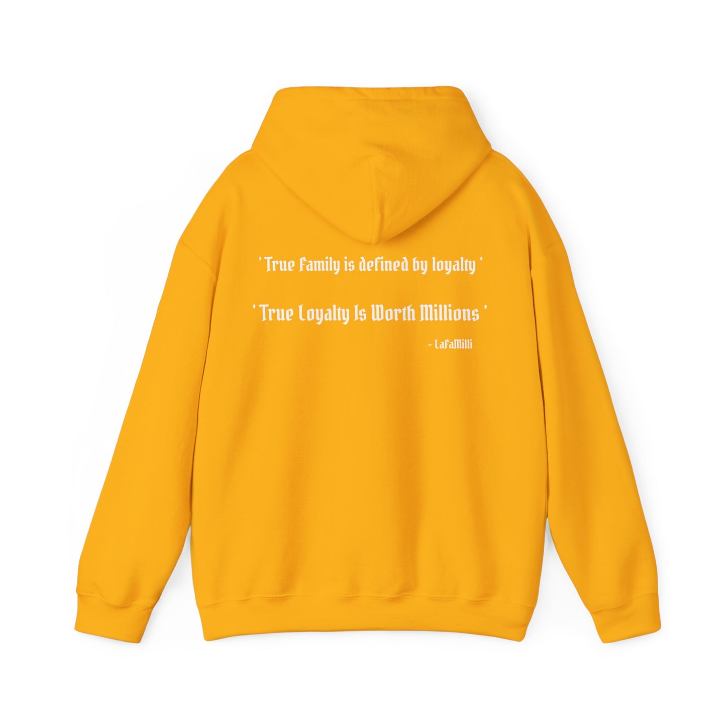 LaFaMilli Gothic Hoodie - ' True Loyalty Is Worth Millions '