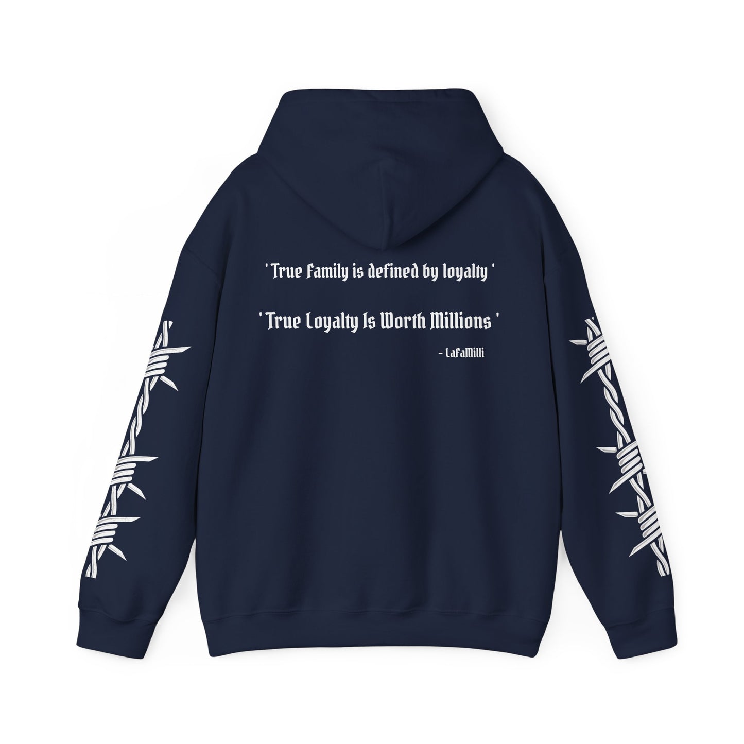 LaFaMilli Gothic Hoodie - ' True Loyalty Is Worth Millions '