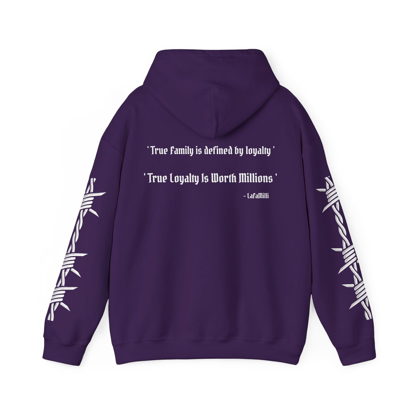 LaFaMilli Gothic Hoodie - ' True Loyalty Is Worth Millions '