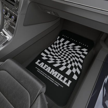 (2x Front) Car Mats Checkered - LaFaMilli