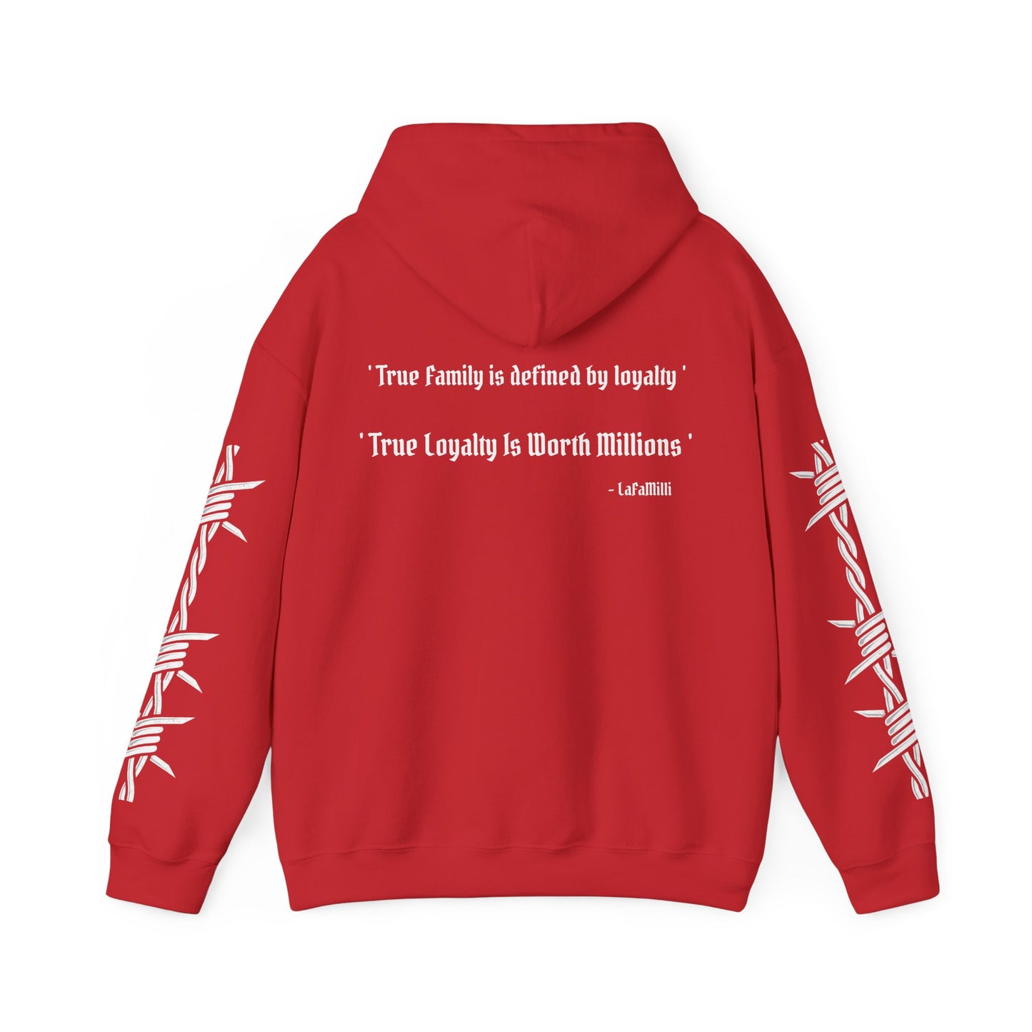 LaFaMilli Gothic Hoodie - ' True Loyalty Is Worth Millions '