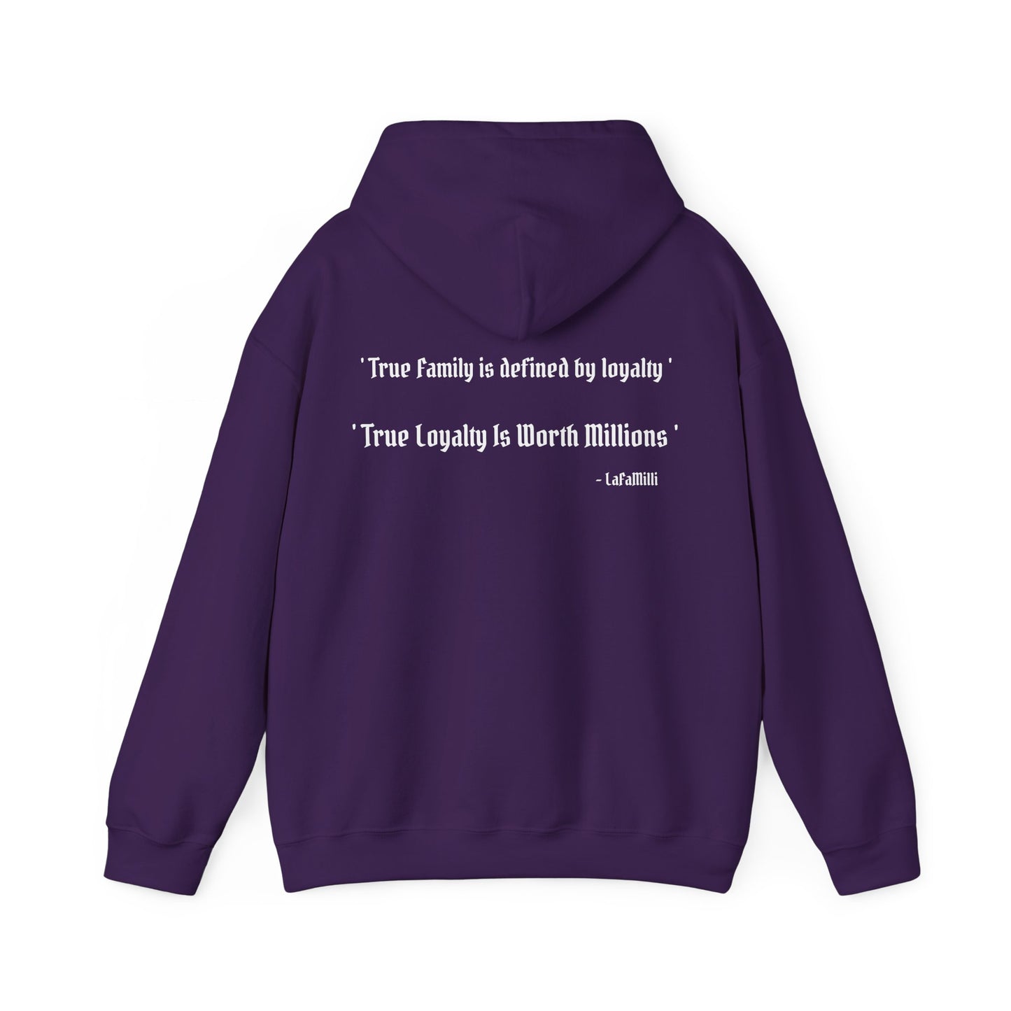 LaFaMilli Gothic Hoodie - ' True Loyalty Is Worth Millions '