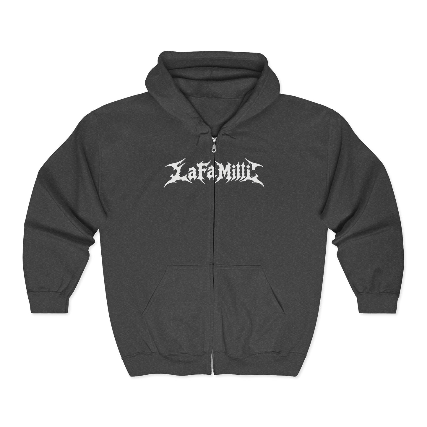 LaFaMilli Gothic Zip Hoodie — "True Loyalty Is Worth Millions"