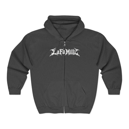 LaFaMilli Gothic Zip Hoodie — "True Loyalty Is Worth Millions"