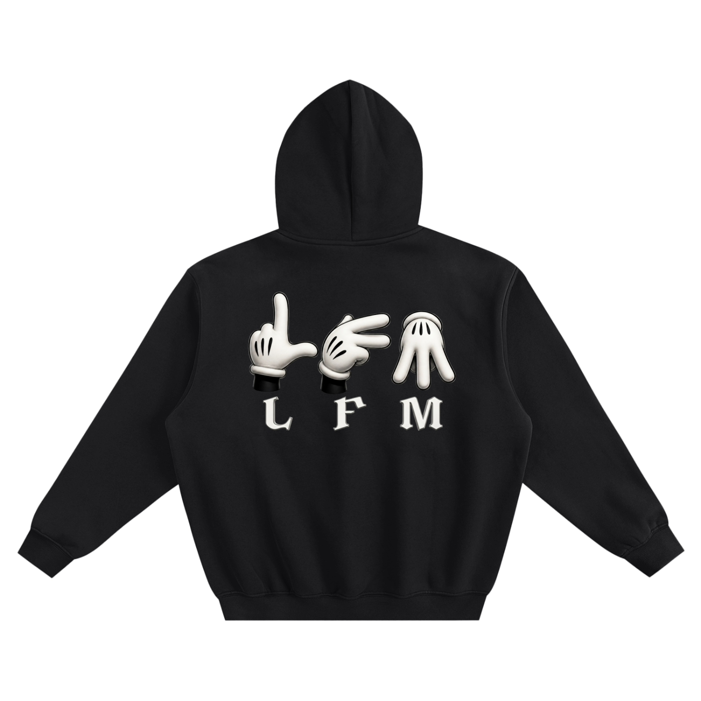 Fleeced "LFM" Boxy Hoodie