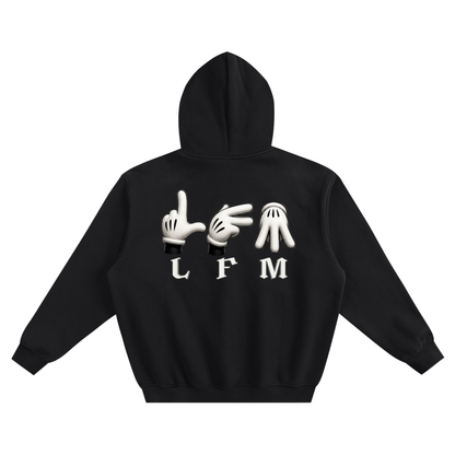 Fleeced "LFM" Boxy Hoodie