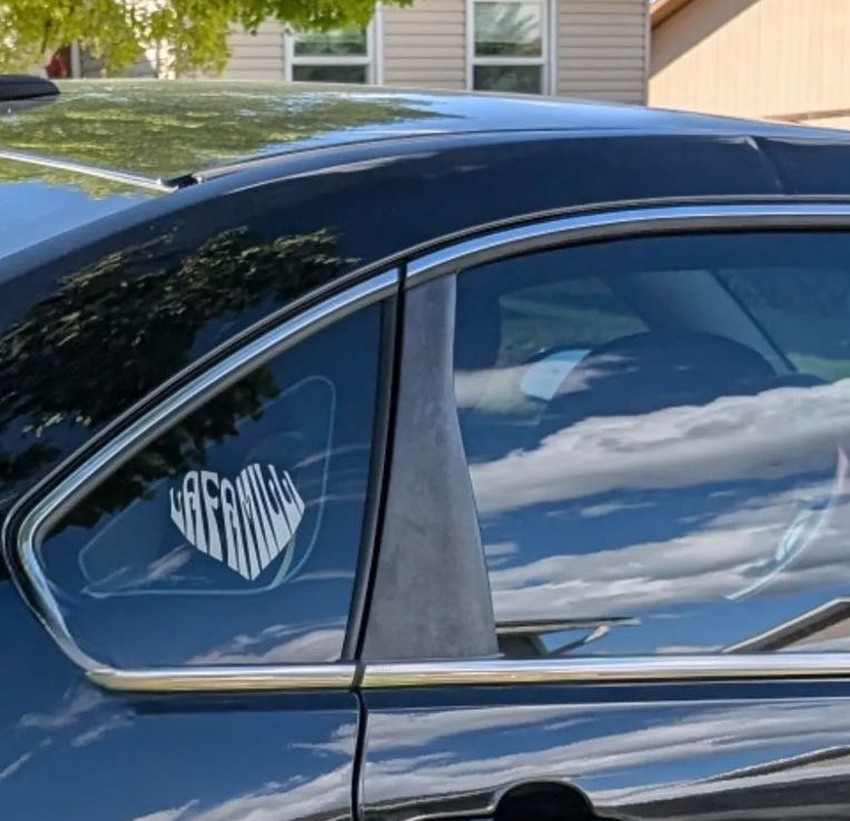 Heart Shaped Vinyl Sticker