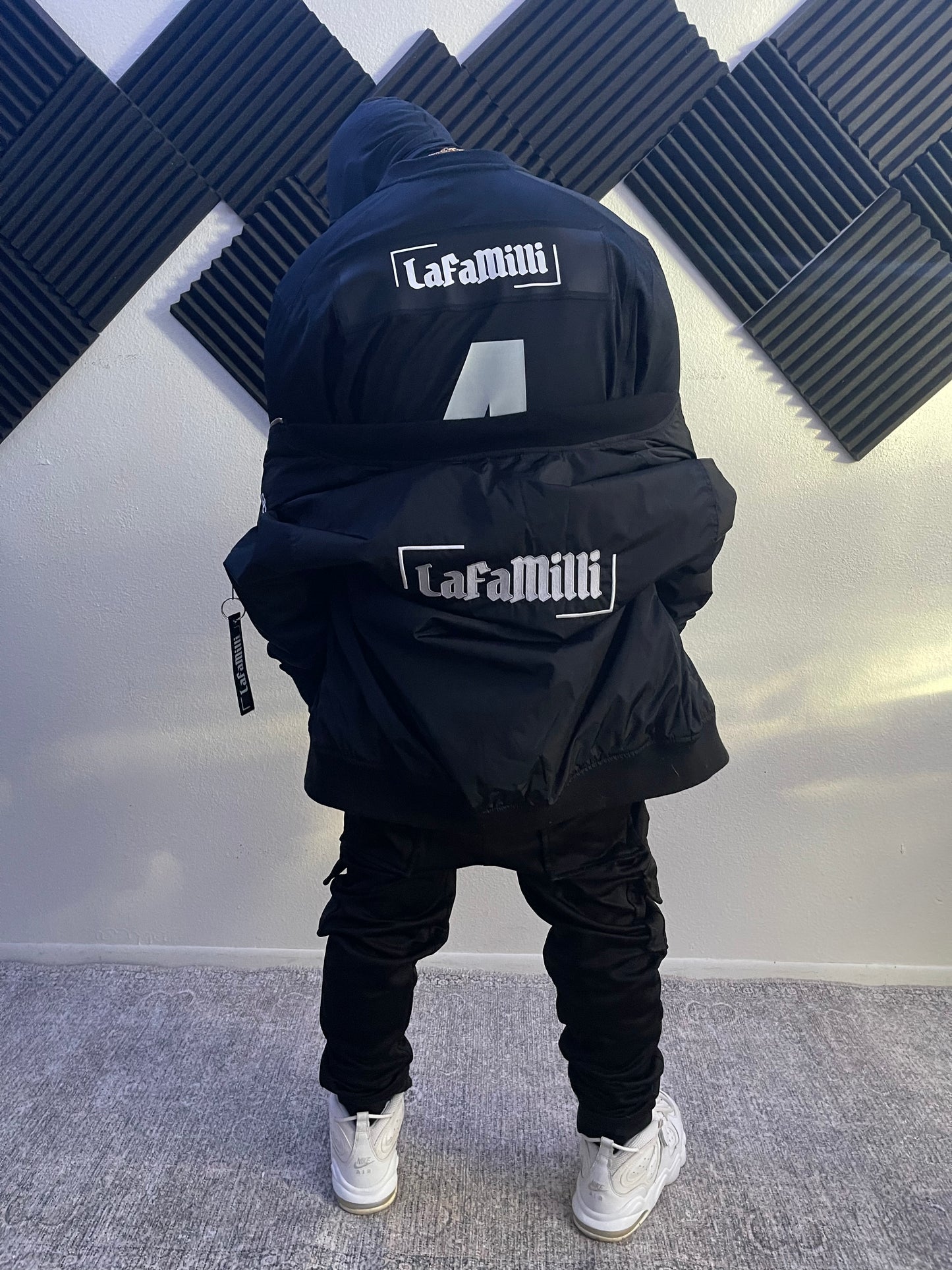 Embroidered LaFaMilli Bomber Jacket