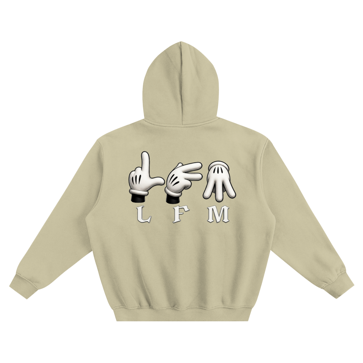 Fleeced "LFM" Boxy Hoodie