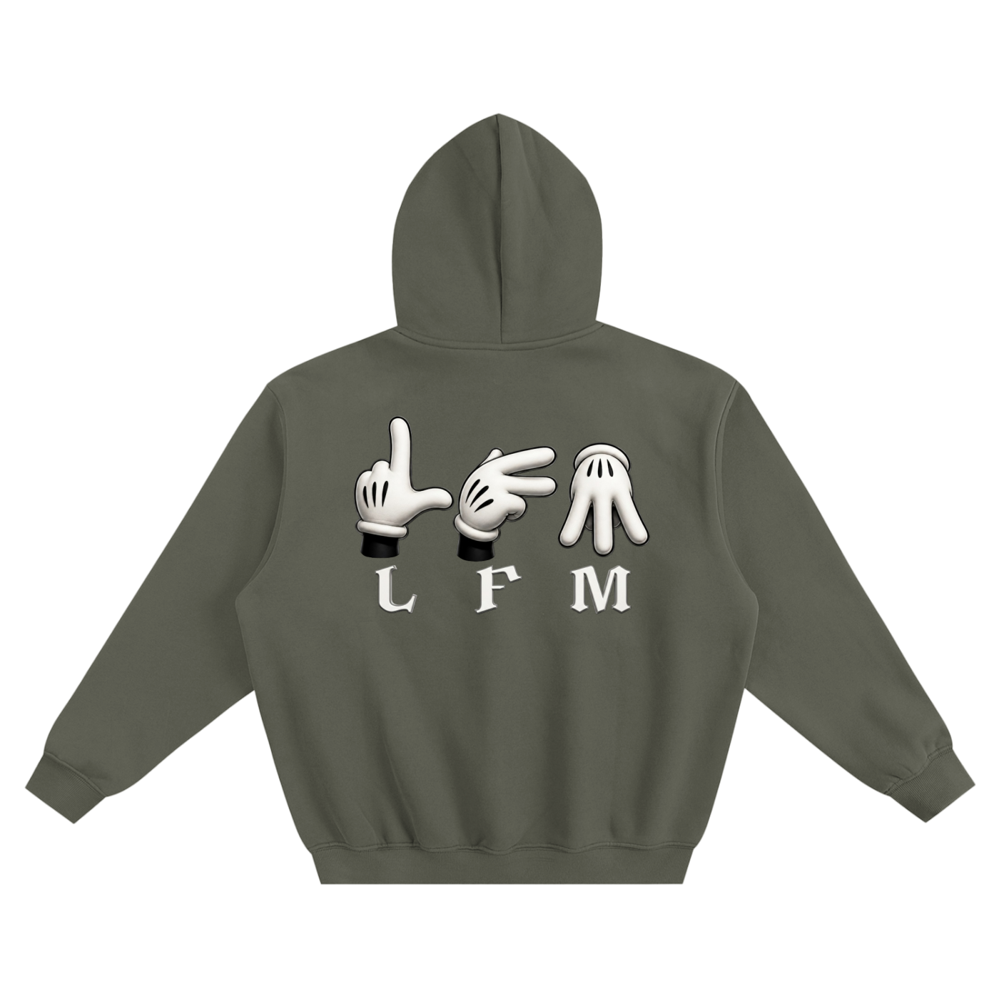 Fleeced "LFM" Boxy Hoodie