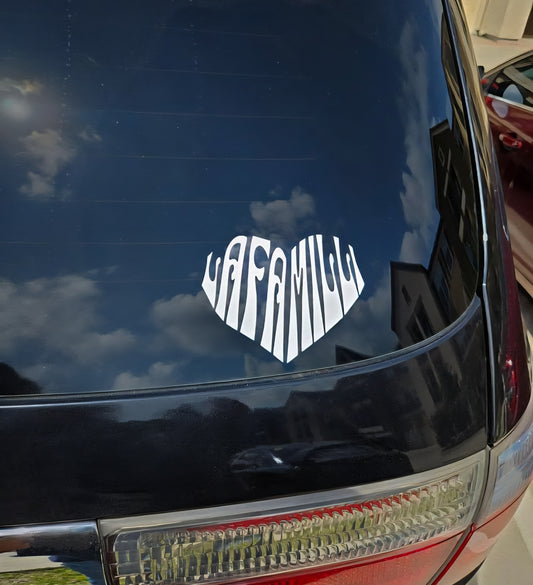 Heart Shaped Vinyl Sticker