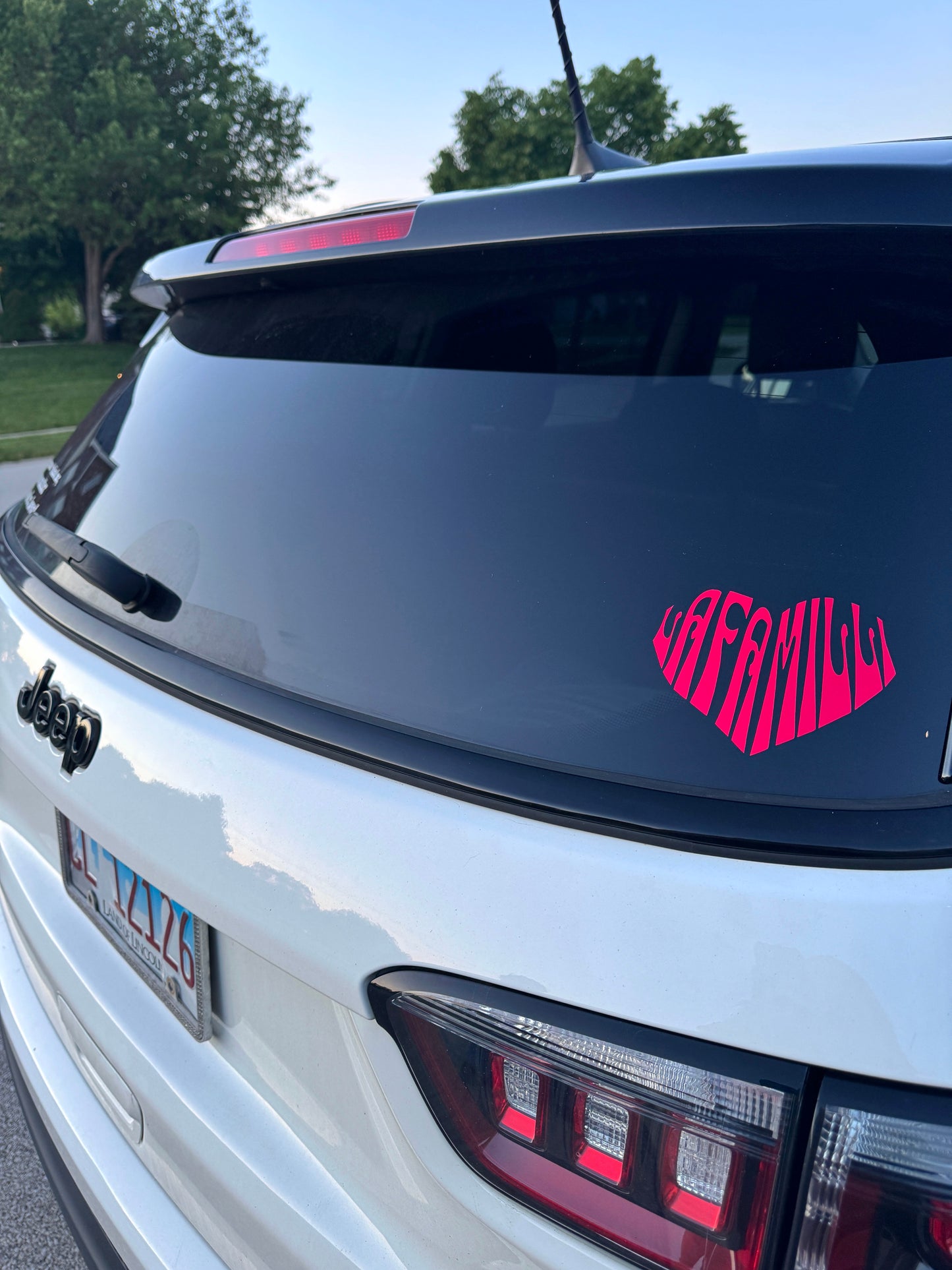 Heart Shaped Vinyl Sticker