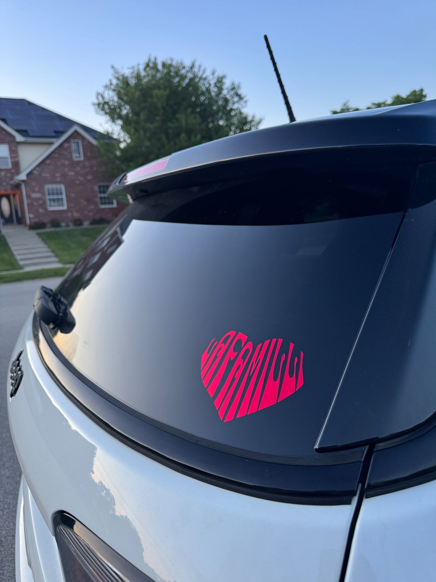 Heart Shaped Vinyl Sticker