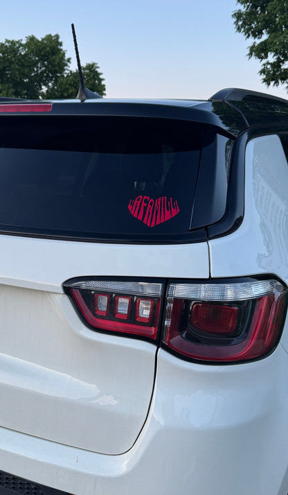 Heart Shaped Vinyl Sticker
